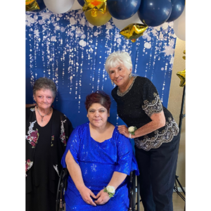 Senior care residents attending a special prom